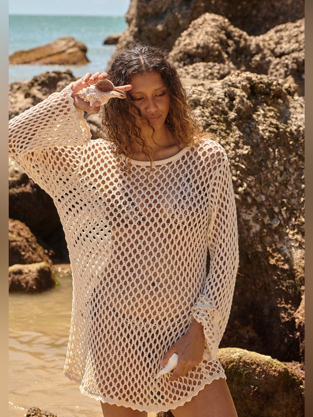 Ghanda Clothing Crochet Beach Cover-Up